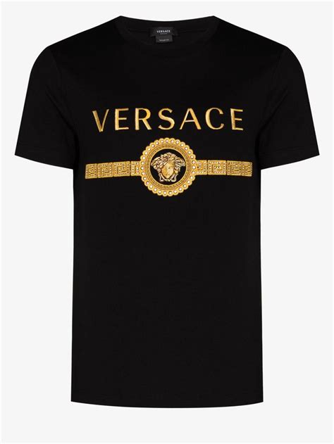 versace collection shirt black|Versace graphic t shirts.